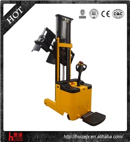 夾紙車-電動夾紙車客戶現(xiàn)場測試-全電動夾紙車廠家惠澤機械