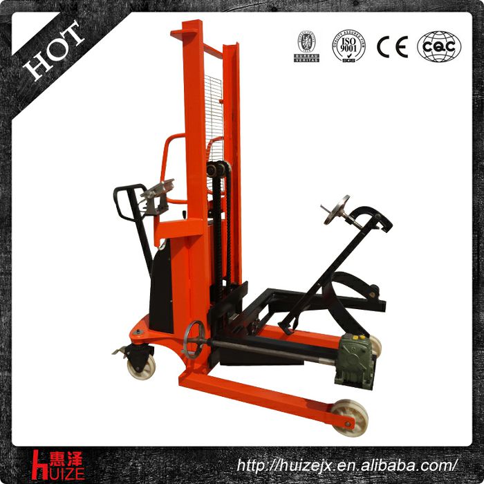 半電動稱重油桶車（夾鐵桶，手搖翻轉(zhuǎn)倒料）2
